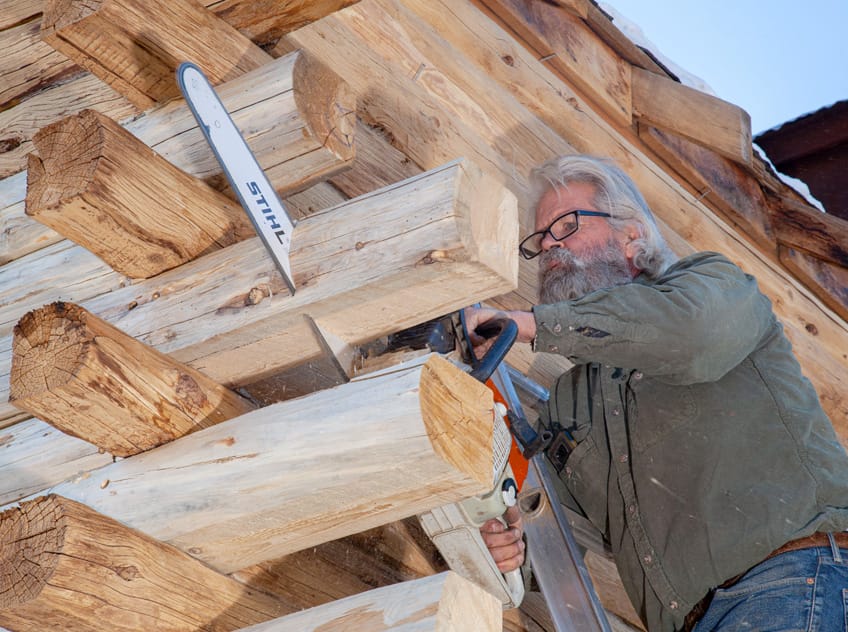 Sawtooth Log Construction 1